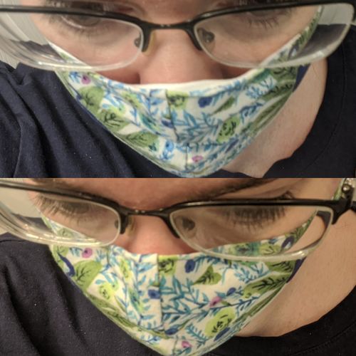 Customer photo review of Mask Insert - Contoured - 10 Count