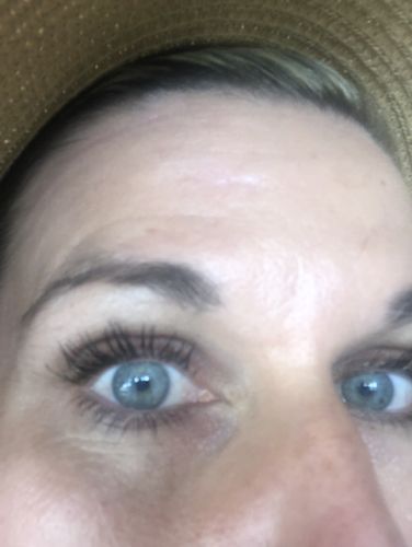 Customer photo review of Lash & Brow Enhancing Serum