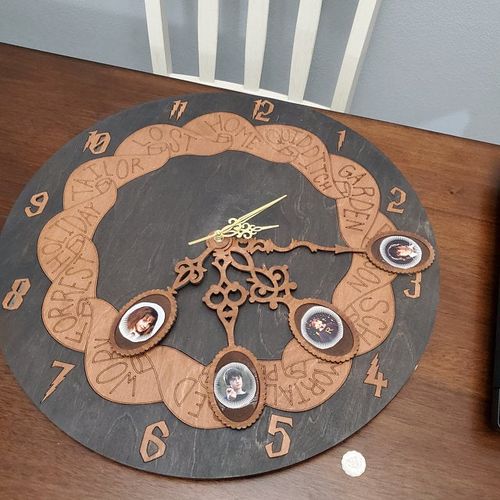 Customer photo review of WEASLEY WALL CLOCK WITH SPOONS