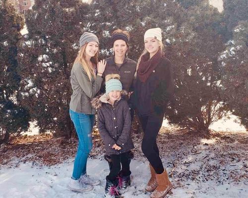 Customer photo review of Soft Knit Ponytail Beanie