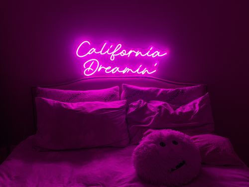 Customer photo review of 'California Dreamin' Neon Sign
