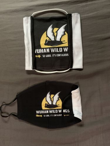Customer photo review of Wuhan Wild Wings Face Mask (ear loops)