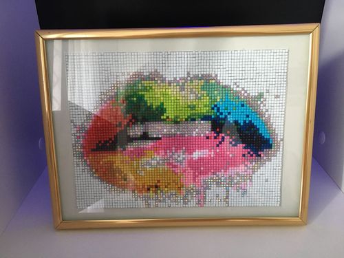 Customer photo review of GRATIS Diamond Painting - Color Lipstick