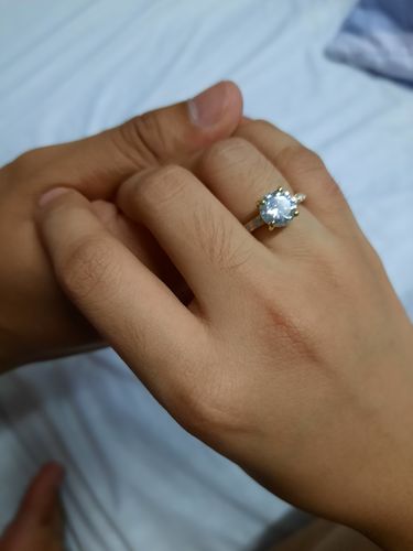 Customer photo review of 2ct Albarracin Engagement Ring
