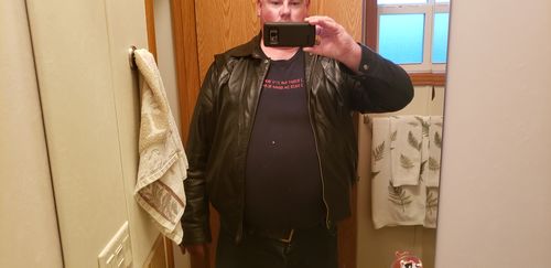 Customer photo review of Custom Leather jacket