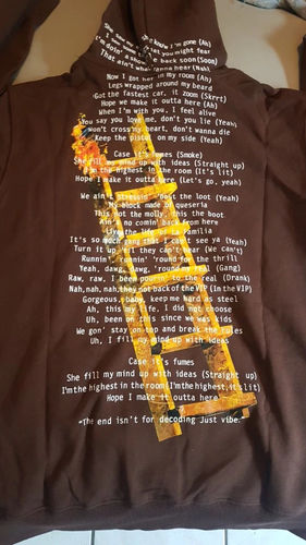 Customer photo review of Highest In the Room "Not For Decoding" Hoodie