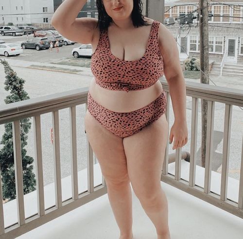 Customer photo review of Traveler Top | Pink Animal Print | Final Sale