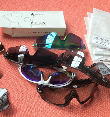 Customer photo review of MRY Replacement Lenses for Oakley Jawbreaker