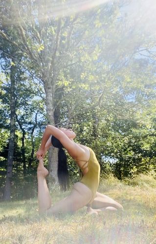 Customer photo review of Tangled Kiss Bodysuit - Golden Honey