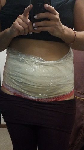 Customer photo review of 45 Uses Herbal Magnesium Therapy Wrap: Legs/Core