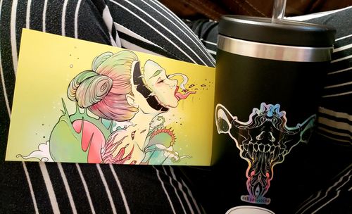 Customer photo review of Death Metal Uterus, Holographic Sticker