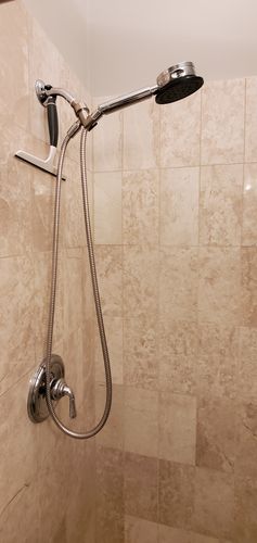 Customer photo review of NEMO Hand Held Shower Head with Hose and Holder | Best High Pressure Showerhead, 2.5 GPM