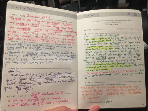 Customer photo review of The Daily Kairos Journal