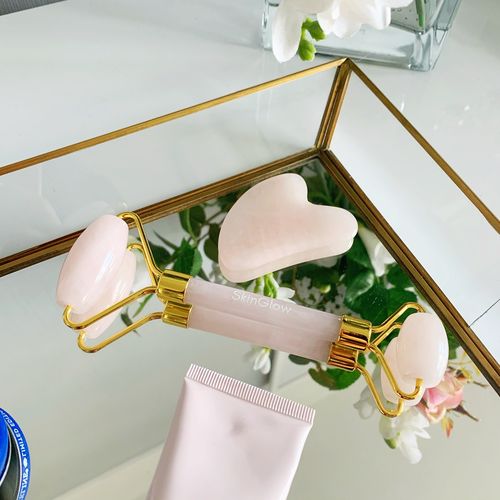 Customer photo review of Jade Face Roller - Smoother Skin Today