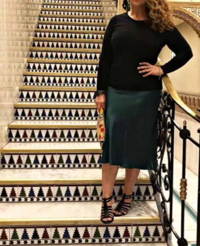 Customer photo review of Solid Color Basic Pullover Sweater