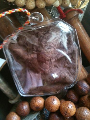 Customer photo review of Grande amulette Tibétaine Tsa Tsa de Vajrapani.