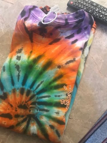 Customer photo review of "Highest In The Room" Tie-Dye Tee