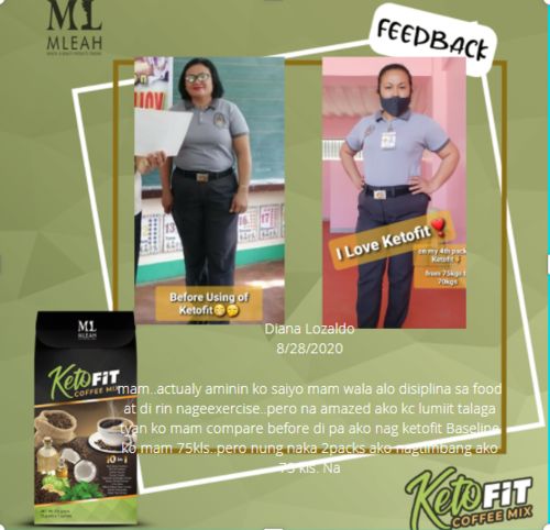 Customer photo review of KETOFIT COFFEE (10 IN 1 SLIMMING COFFEE ) 2 BOXES /FREE SHIPPING