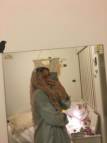 Customer photo review of Flamingo|Synthetic Swiss Lace Front Wig