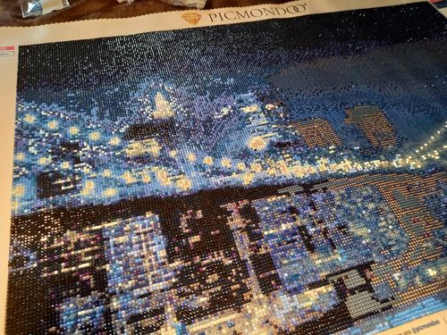 Customer photo review of Diamond Painting - New York "Dark Night"