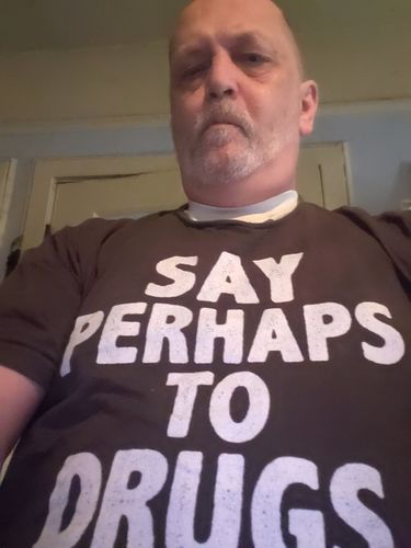 Customer photo review of Perhaps Drugs Premium Tee