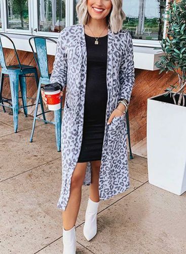 Customer photo review of Lepard Print Autumn Cardigan