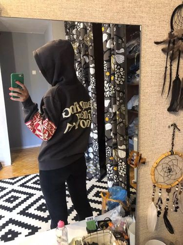 Customer photo review of "Lucky Me I See Ghosts" Hoodie