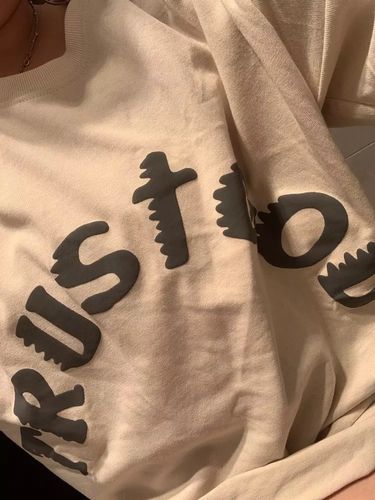 Customer photo review of "Trust God" Tee