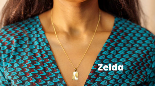 Customer photo review of Zelda Necklace