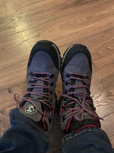 Customer photo review of Women’s Hiking Boots – Grey