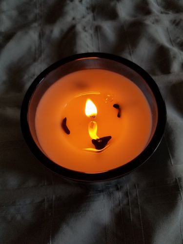 Customer photo review of Original Shark Tooth Candle BLEU