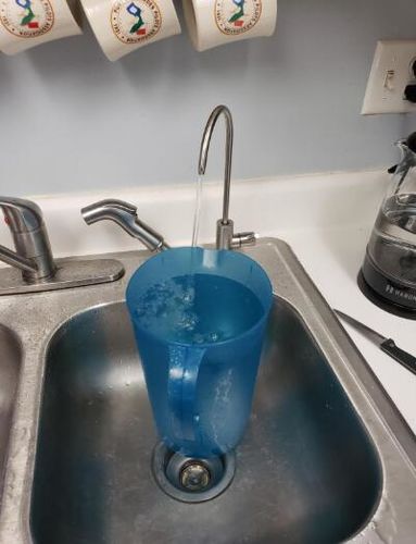 Customer photo review of Frizzlife MP99 Under Sink Water Filter With Drinking Faucet