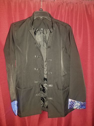 Customer photo review of Blue Cuffs Embroidery Jacket