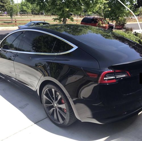 Customer photo review of Carbon Fiber Door Handle Covers for Model 3 & Y