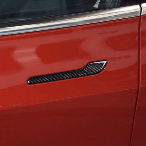 Customer photo review of Carbon Fiber Door Handle Covers for Model 3 & Y