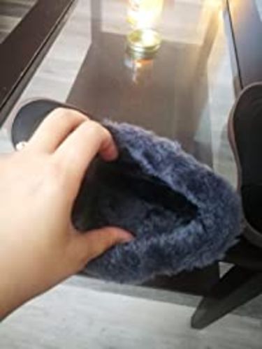Customer photo review of Dacomfy Men's Cotton Velvet Warm Winter Shoes