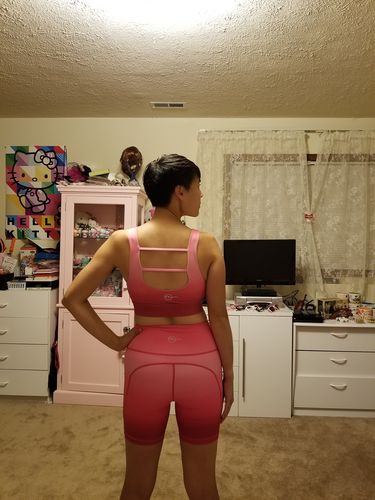 Customer photo review of Biker Shorts - 6''- Pink Ombre | MT SPORT