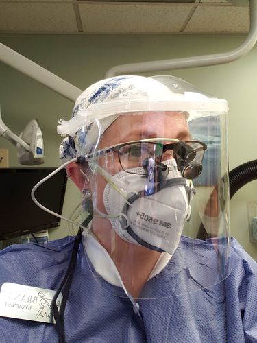 Customer photo review of Face Shield Pack (20 Shields + 1 Visor)