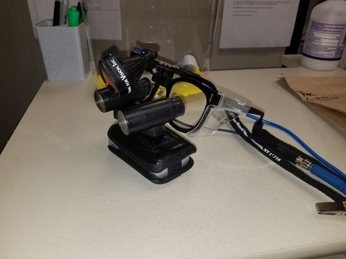 Customer photo review of Loupe Shield Visor Extender