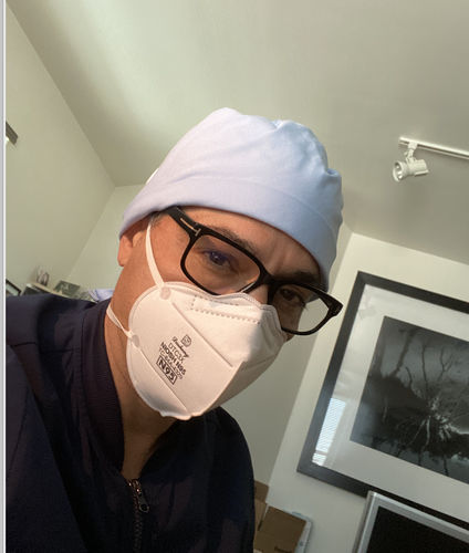 Customer photo review of Washable Scrub Cap - 50 Pack ($7.99/Cap)