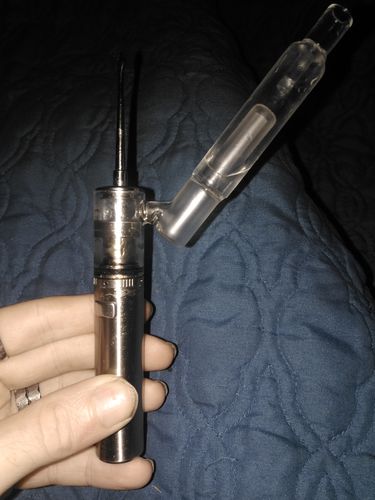 Customer photo review of Water bong attachement for the Hippie W