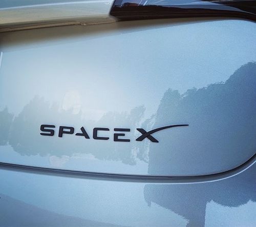 Customer photo review of SpaceX Emblem for ALL Tesla Models