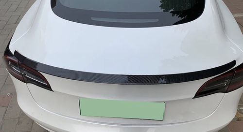 Customer photo review of Carbon Fiber Performance Spoiler for Model 3
