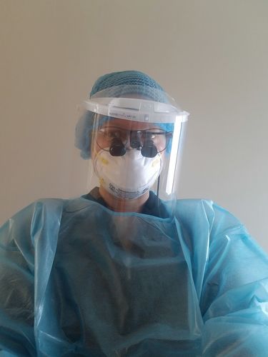 Customer photo review of Face Shield Pack (20 Shields + 1 Visor)