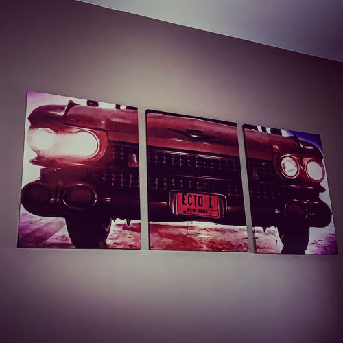 Customer photo review of 1984 Ghostbusters Ecto One Reveal Canvas Sets