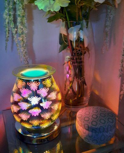 Customer photo review of 3D Aroma Bee Touch Sensitive Oil & Wax Melt Lamp