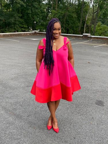 Customer photo review of Made You Look Dress
