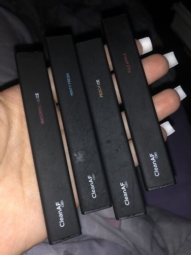 Customer photo review of 100 mg CBD Disposable Vape ~ CleanAF PUFF in 9 Flavors