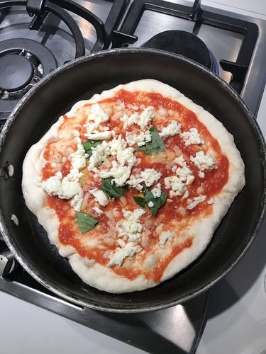 Customer photo review of Pizza Box Kit (2 Pizzas)