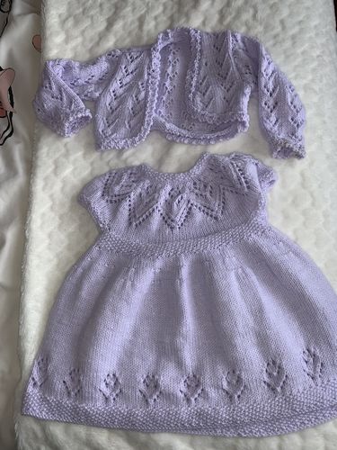 Customer photo review of Baby Mystery Knitting Box